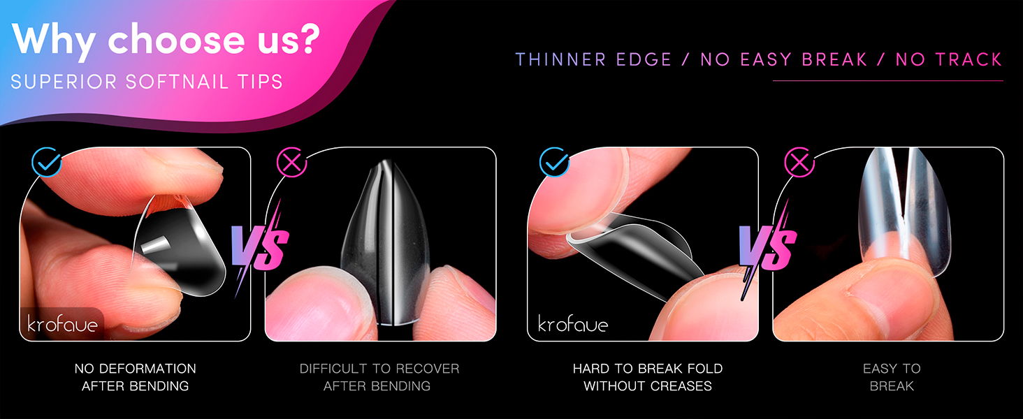 short almond nail tips