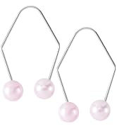 CustomyLife 2pcs Natural Dimple Maker for Cheeks, Pink Facial Muscle Dimple Trainer Shaper, Facia...