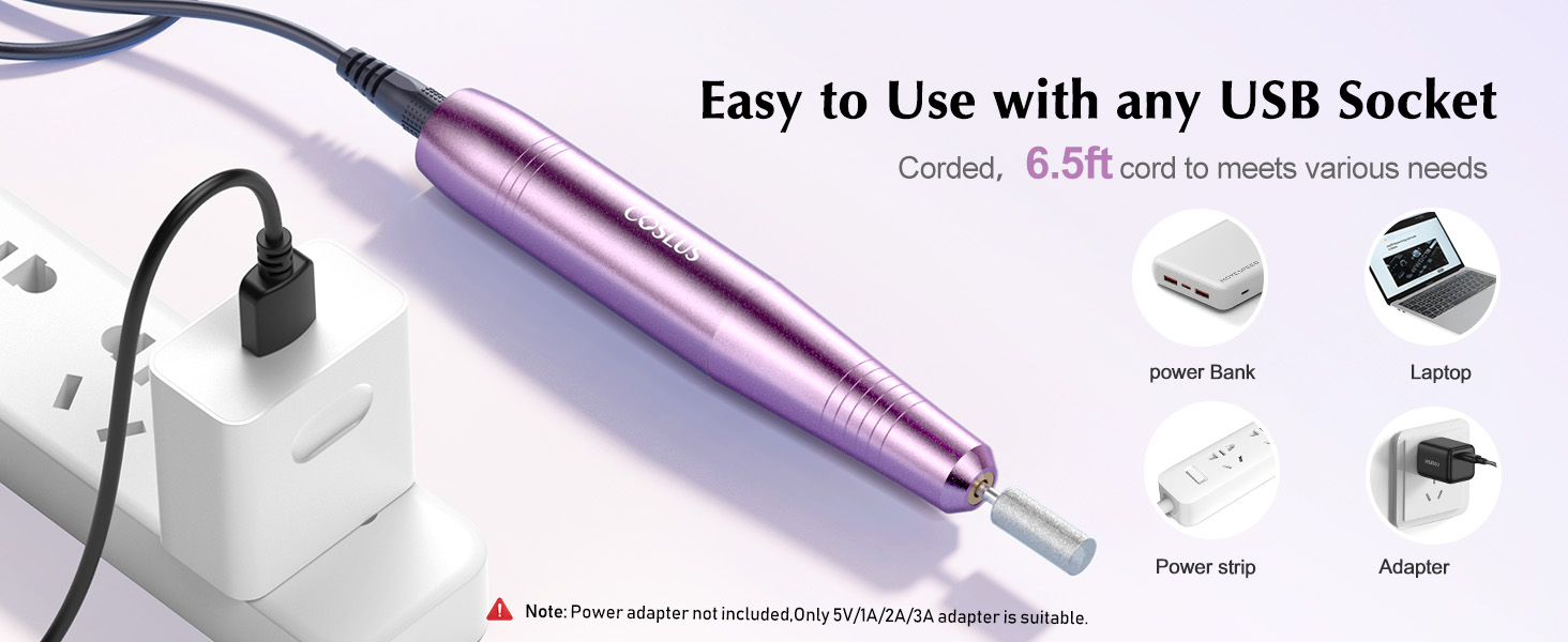 Electric Nail Drill File Professional Portable Nail Drill Machine Kit Manicure Pedicure