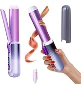 SATOCVAY Cordless Curling Iron Rechargeable for Travel, Wireless Curling Wand Fast 30s Ceramic He...