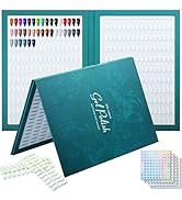 C12rtive 320 Colors Nail Swatches Book,Nail Color Display Book with 480 Nail Tips & 1-400 Number ...