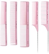 Cricket Silkomb Professional Comb 5 Piece Set, Pro20 All Purpose, Pro25 Multi-Purpose, Pro30 Powe...