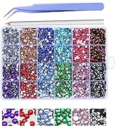 LIUDAMAI 3 4mm Rhinestone Box Sets Resin Glitter Non Hotfix Nail Acrylic Gems Crystal Flatback Re...
