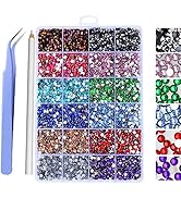 LIUDAMAI 3 4mm Rhinestone Box Sets Resin Glitter Non Hotfix Nail Acrylic Gems Crystal Flatback Re...