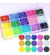 LIUDAMAI 18000pcs (3.4.5mm) 5D Nail Rhinestone DIY Flat Bottom Kit Phone Case Accessories Jelly R...