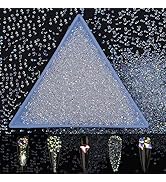 HUETFAT 8800Pcs Ultra Mini 1.2mm Micro Diamond Glass Sand Rhinestone Crystals AB Long Lasting Shi...