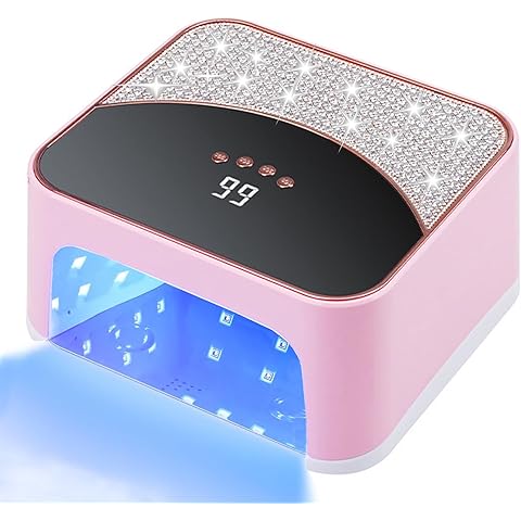 268W UV LED Nail Lamp, Gel Nail Light for Nail Polish UV Dryer with 4 Timers Profes...