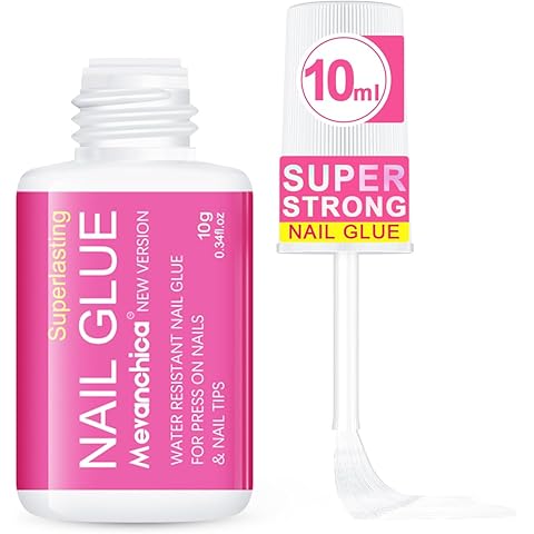 Super Strong Nail Glue for Press ons,Nail Tips&Acrylic Fingernails(10ml) New Versio...