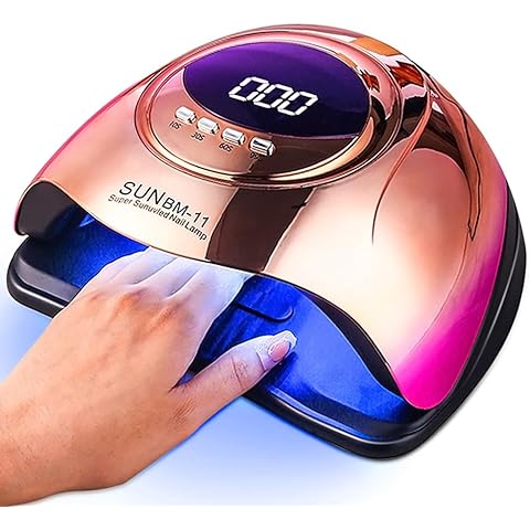 New 66 LED/UV Nail Dryer with Smart Sensor - 10s Quick Dry, 280W High Power, 4 Timers & LED Display, Hands-Free Auto On/Off for Gel/Polish/Lacquer (Home Salon Essential)
