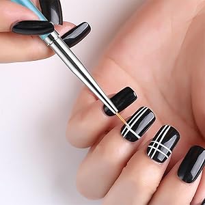 3Pcs Nail Art Liner Brushes Set
