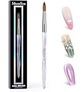 MelodySusie Kolinsky Acrylic Nail Brush, 100% Pure Kolinsky Hair, Professional Nail Brush for Acr...