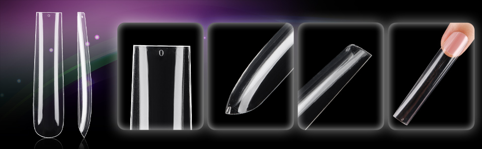 Tapered Square Full Cover Nail Tips