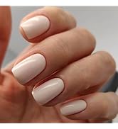 Modelones Semi Cured Gel Nail Strips, 32 Pcs Transparent Crystal Clear Gel Nail Stickers Sheer Ge...