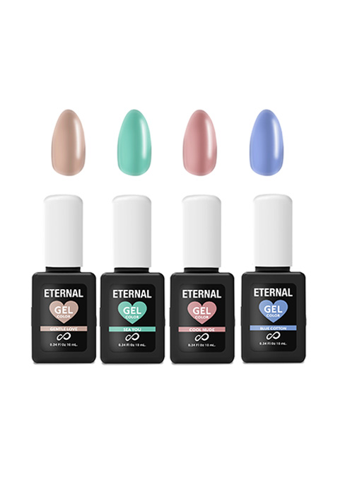 Gel nail polish set kit long lasting shiny glossy finish with UV Light needed fingernails princess