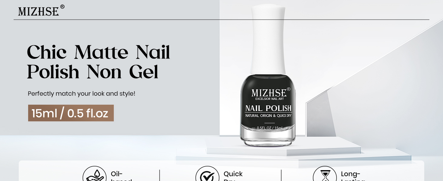 Matte Black Nail Polish