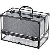 FRENESSA Portable Makeup Case Cosmetics Display Cases Toiletry Organizer Box Transparent Acrylic ...