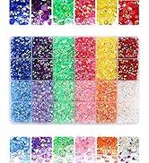 LIUDAMAI 21000PCS 24 Grid Resin Rhinestones Dream AB Flat Bottom Jewelry Violent Bear Stick Rhine...