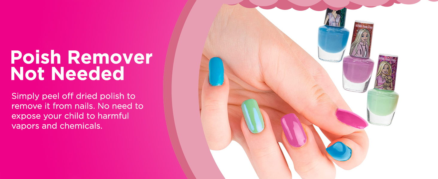  Simply peel off dried polish to remove it from nails
