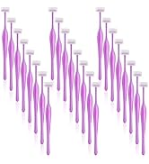 CustomyLife 24 Pack Eyebrow Trimmer Razors, Stainless Steel Face Razors Shaver Eye Brow Shapers P...