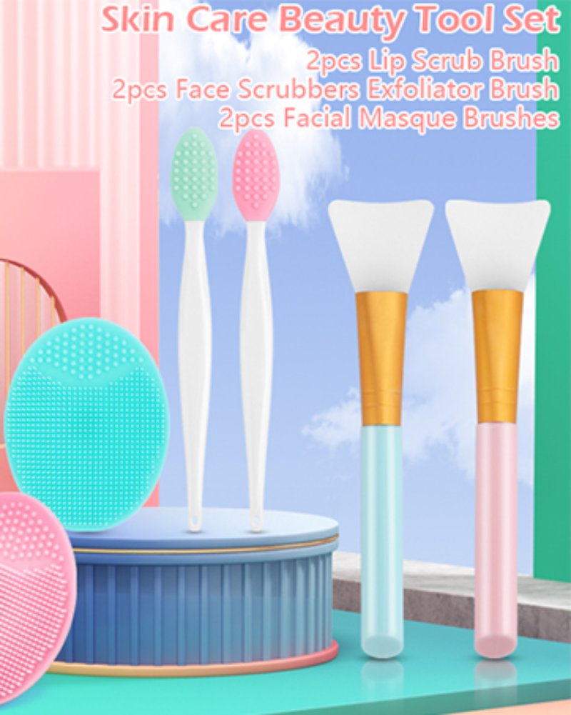 Silicone Face Mask Brush Exfoliator Blackhead Skin Care Tool