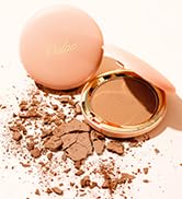 Oulac Shimmer Bronzer Powder Face Makeup with Mirror - Natural SunKissed Bronzer Look,Highly Pigm...