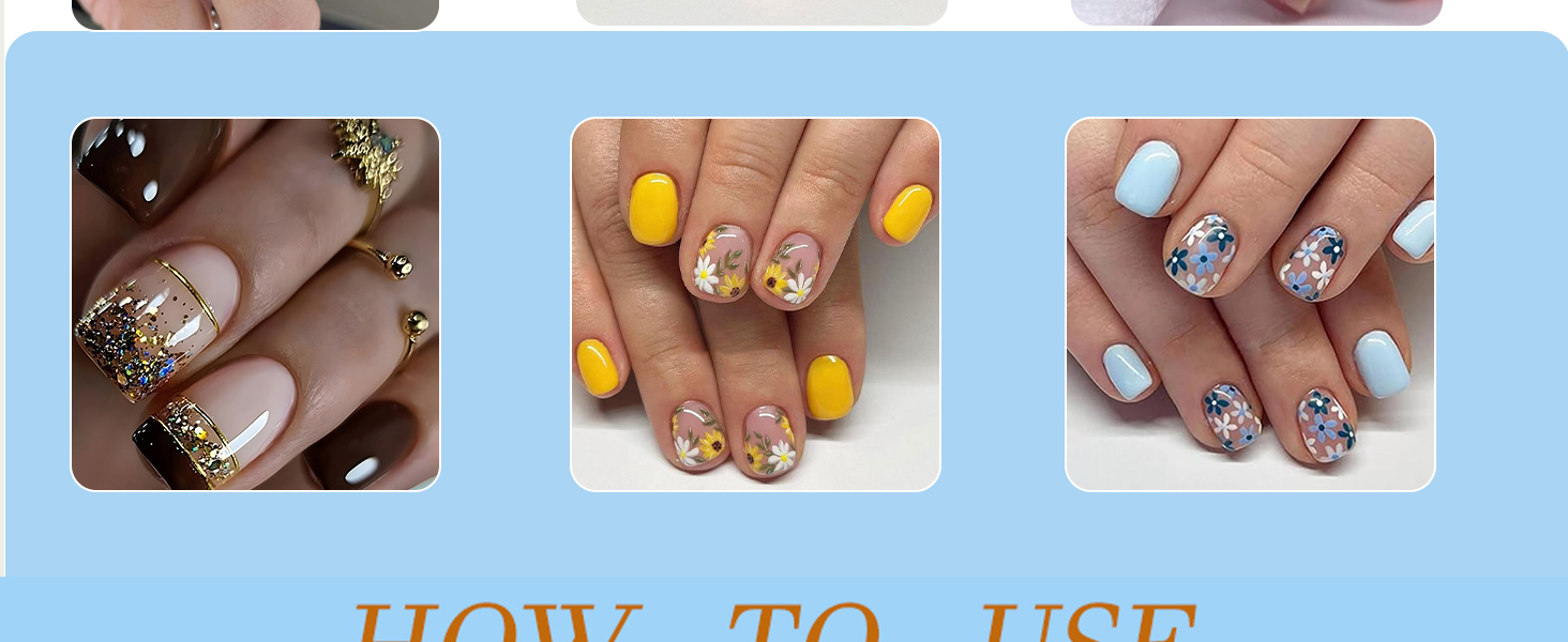 glue on nails