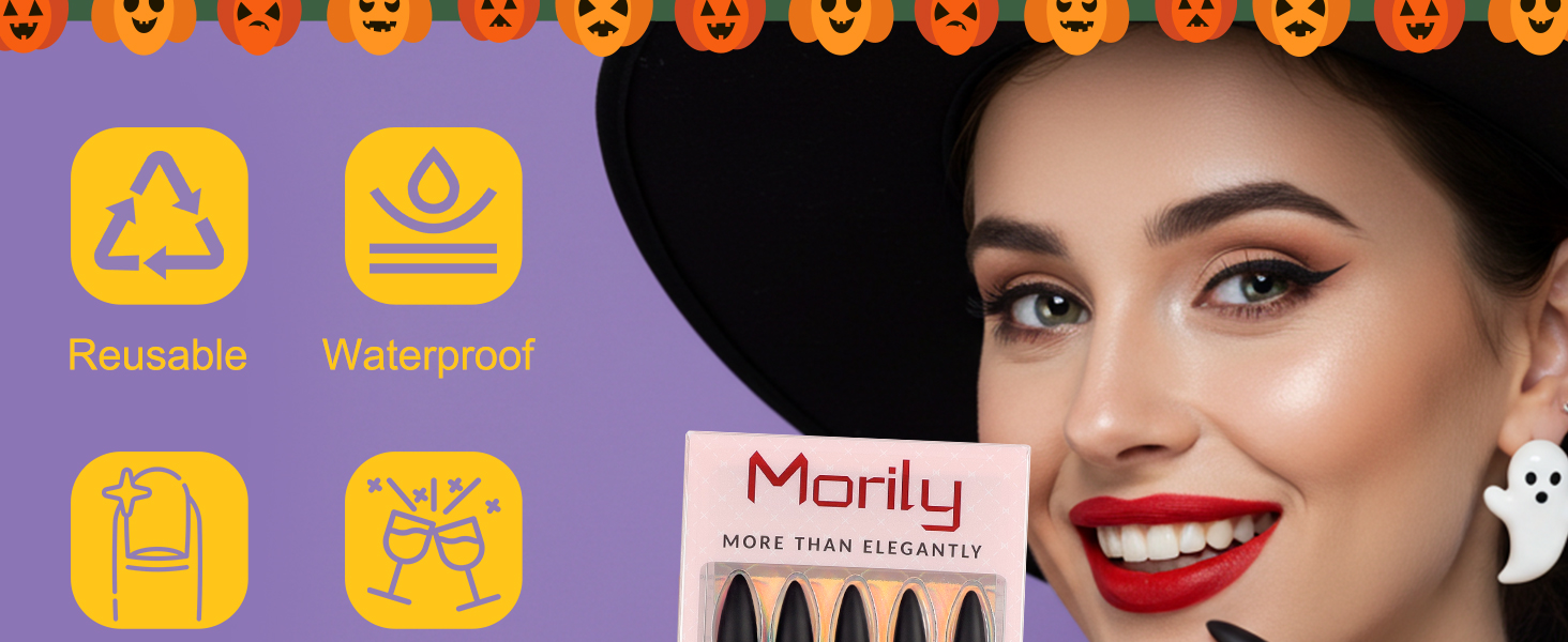 Morily Halloween Press on Nails