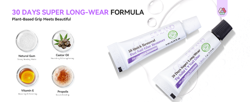 nail glue gel and remover set