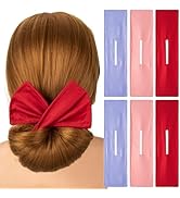 CustomyLife 6pcs Deft Hair Bun Maker for Women, Non-Slip Lazy Twist Hair Bun Shaper, Adjustable F...