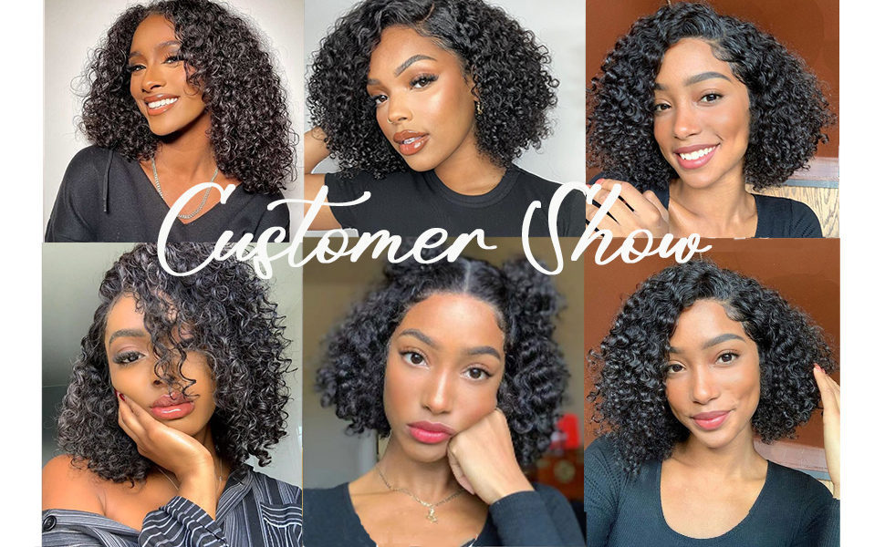 bob wig human hair glueless