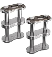 CustomyLife 2pcs #60-2/12A-2 Double Strand Roller Chain Master Link, Heavy Duty Adjustable Carbon...