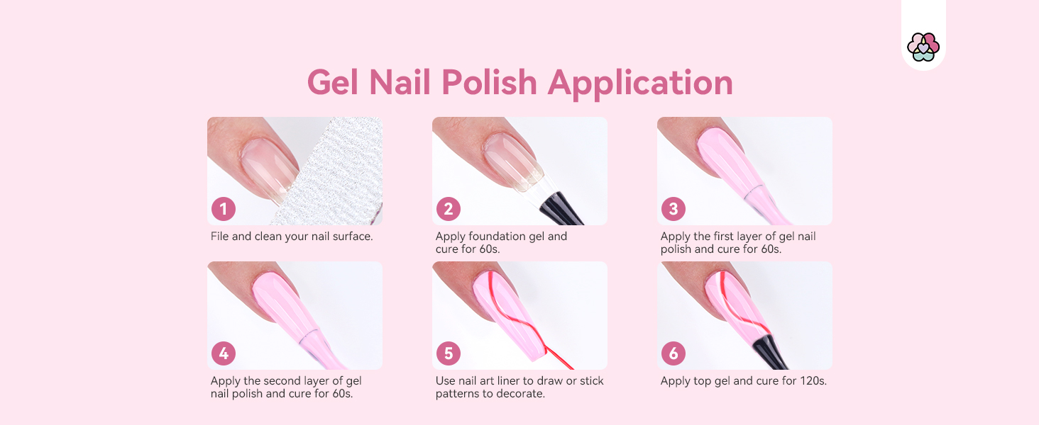 Gel Nail Polish Application