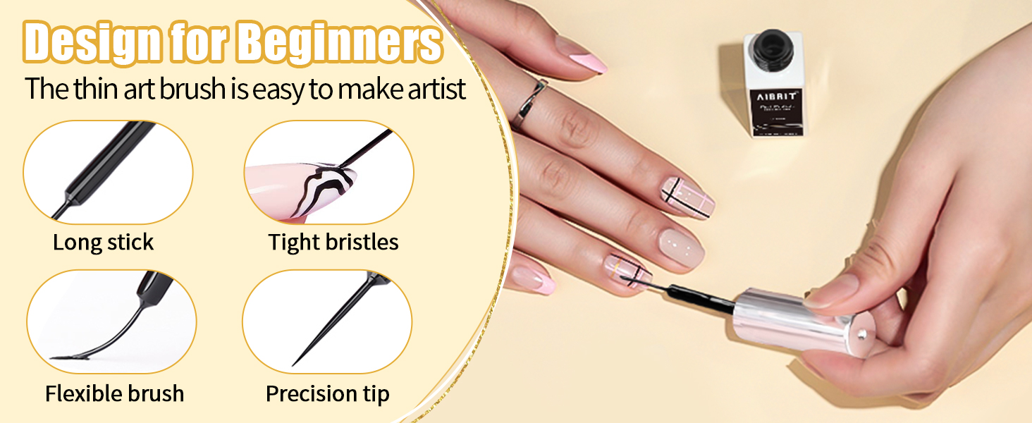 gel liner nail art
