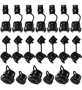 CustomyLife 40pcs Round Strain Relief Cord Connector, Nylon Insulation Cable Bush Grommet, Electr...