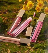 Oulac Pink Shimmer Liquid Lipstick High-Shine Glitter Lip Gloss for Women Shimmer Non-Sticky Glos...