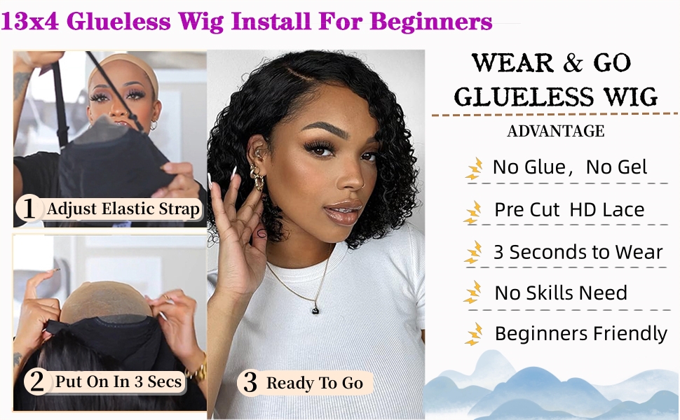 glueless wigs human hair pre plucked 