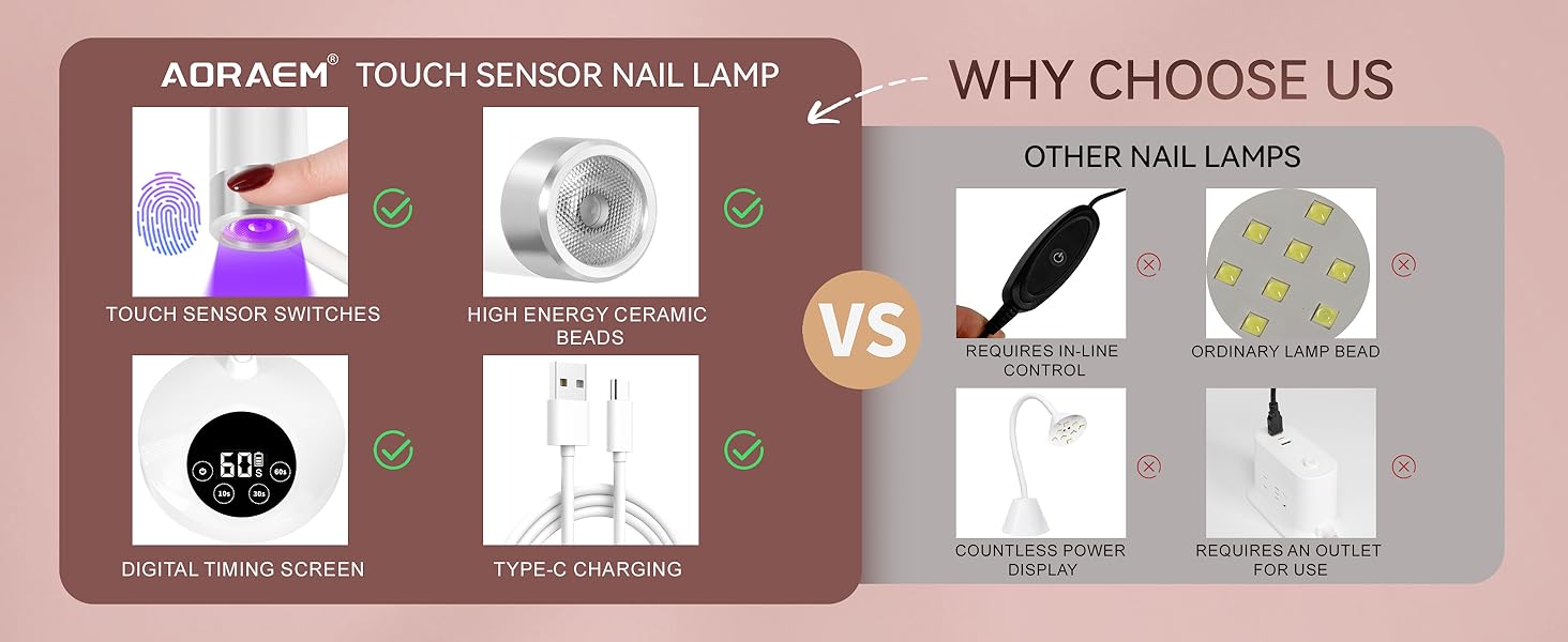 uv light for gel nails gel x light cure lamp