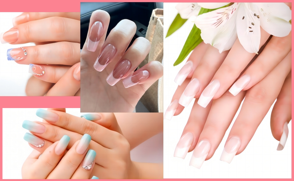 1000pcs half cover false nail tips