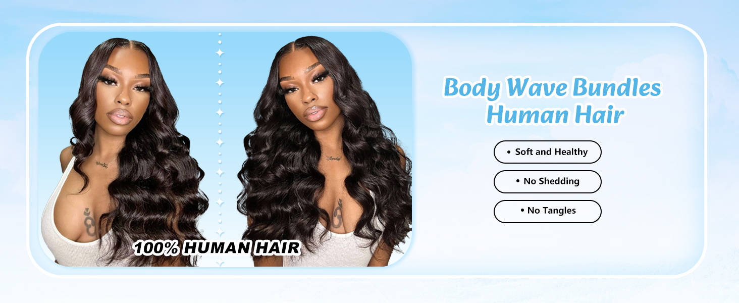 100% human hair bundles