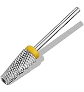 C12rtive 5-IN-1 Tungsten Carbide Bit,Tapered Barrel Electronic Nail Drill Bit for Acrylic Gel Nai...