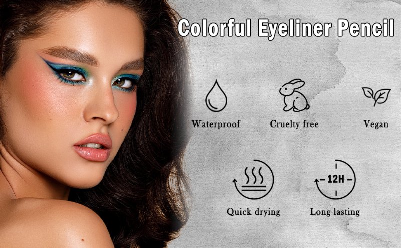 nude white waterline eyeliner black brown gel cream eye liner pencil waterproof long lasting gold