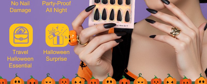 Morily Halloween Press on Nails