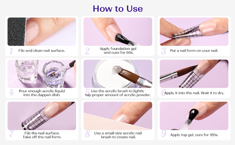 acrylic nail kit