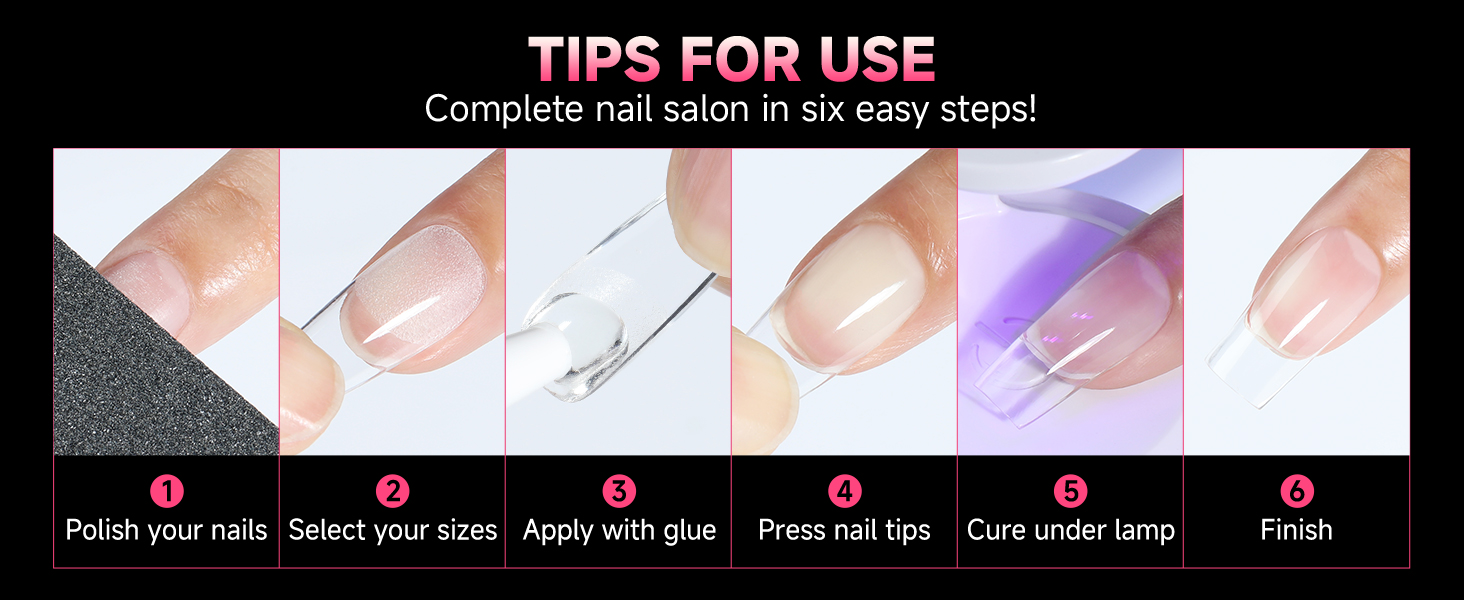 soft gel nail tips