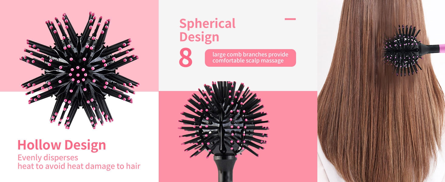 3D Bomb Curl Hair Brush