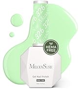 MelodySusie Hema Free Gel Nail Polish, 0.5 Fl Oz Thick Light Green Gel Polish, Non Toxic, Long La...