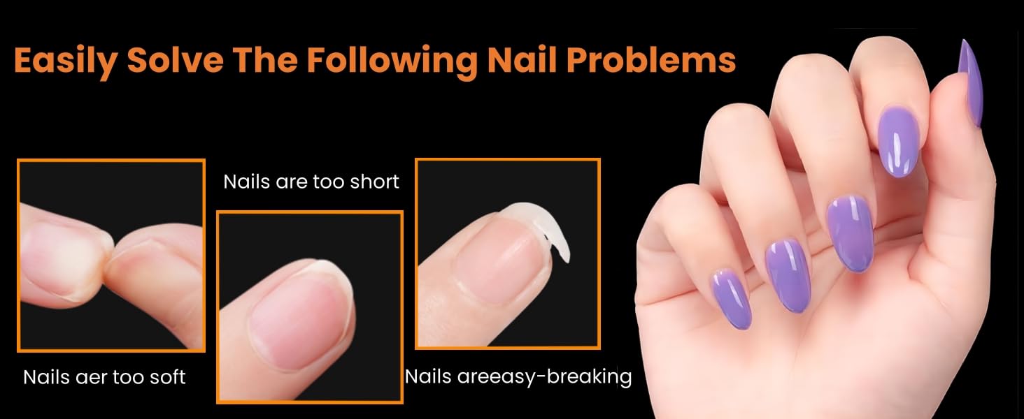 medium clear nail tips
