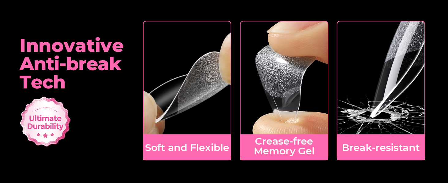 medium almond nail tips