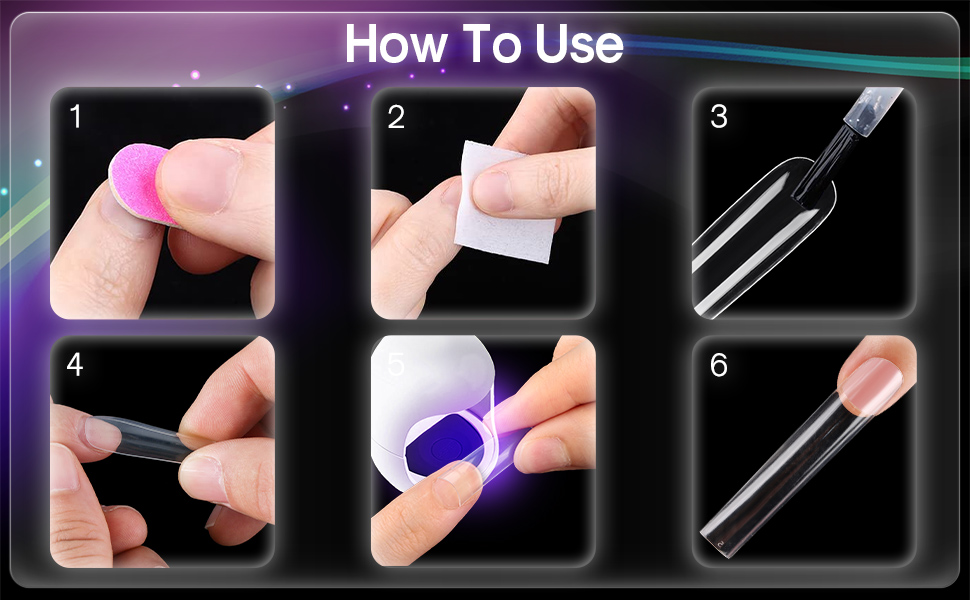 Tapered Square Full Cover Nail Tips