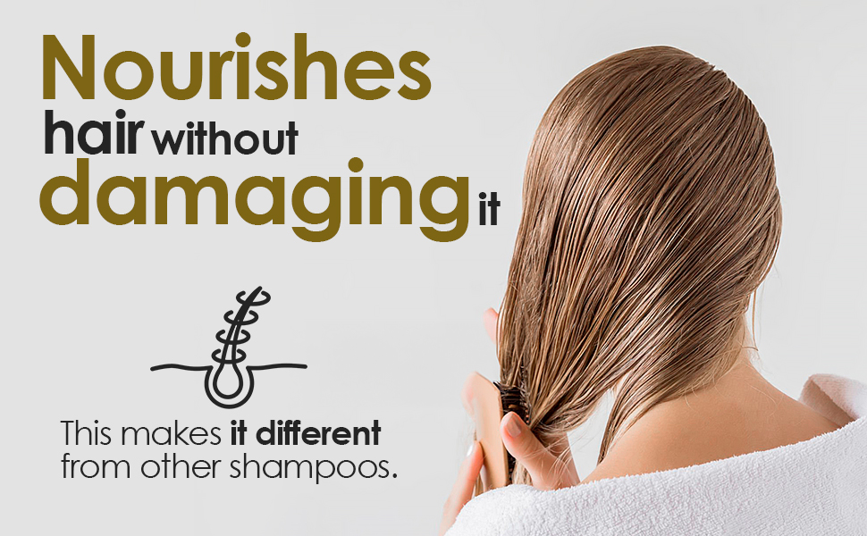 Nourishes hair without damagin 